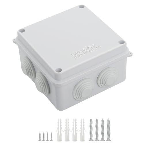 LeMotech ABS プラスチック 防塵 防水 IP65 ジャンクションボックス ユニバーサル ...