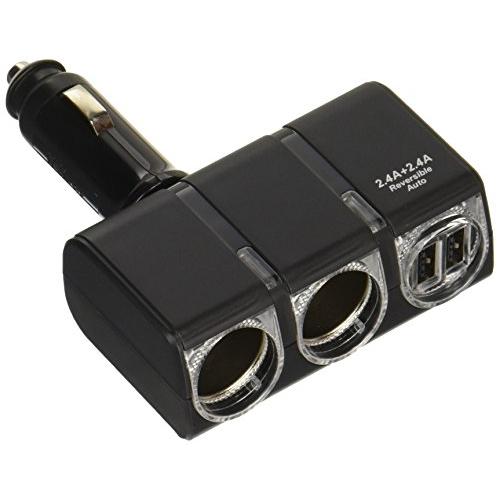 星光産業 車内用品 電源ソケット EXEA(エクセア) USBバーチカルソケット EM-144