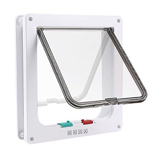 Aedo ペットドア 犬猫出入り口 キャットドア 扉 猫 小犬用 ペット用出入り口 室内用キャットド...