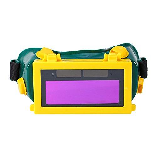xuuyuu 自動遮光 溶接ゴーグル 溶接面 保護 眼鏡 フルオート ソーラー 超軽量 ハンズフリー...