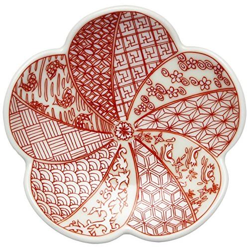 有田焼 幸楽窯 豆皿 小皿 直径約9cm 祥瑞捻梅 銀彩 迎春食器 日本製 97132