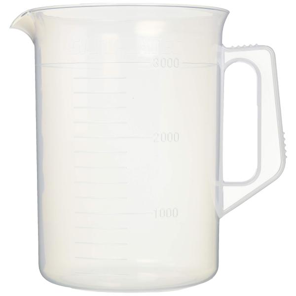 サンプラテック(SANPLATEC) サンプラ ポリプロピレン手付ビーカー 3L 1032