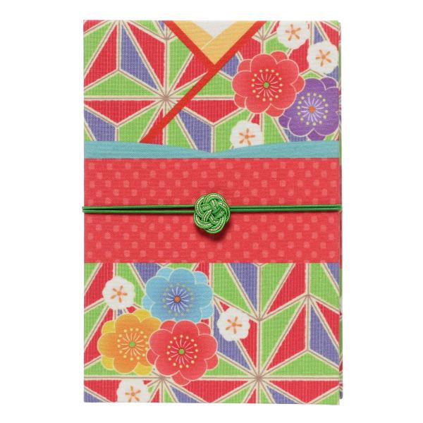 谷口松雄堂 わがみ小路 御朱印帳 集印帳 はんなり着物 (麻の葉に梅 (あさのはにうめ))