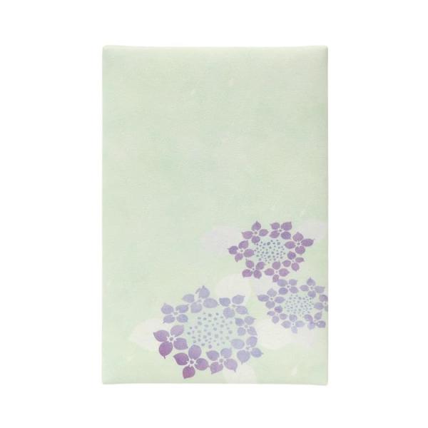 谷口松雄堂 御朱印帳 集印帳 (大) PUレザー表紙 紫陽花雫 (あじさいしずく)