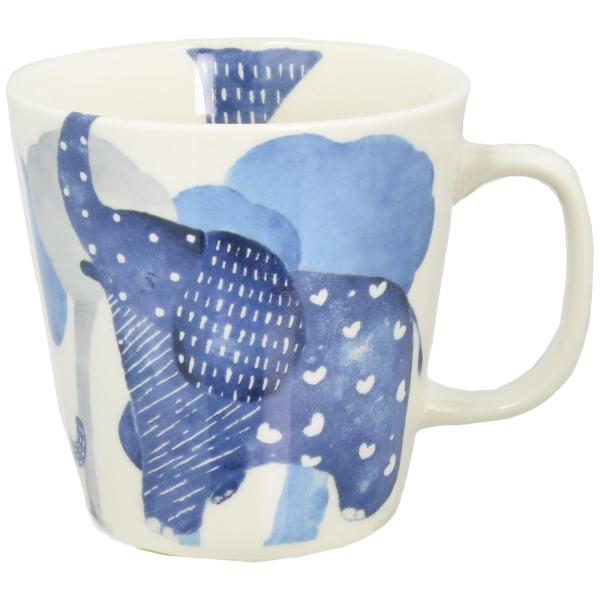 セラミック藍 森のなかま マグカップ ぞう サイズ：約φ9 H9 15204