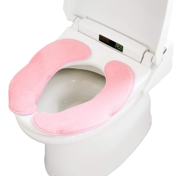 オカ(OKA) 便座クッション 天使の便座 ピンク(マジックテープ 兼用タイプ)