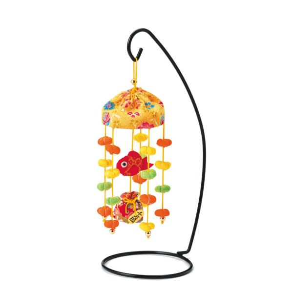 タカギセンイ Panami ちりめん豆傘つるし雛制作キット 金運 赤系 LH422