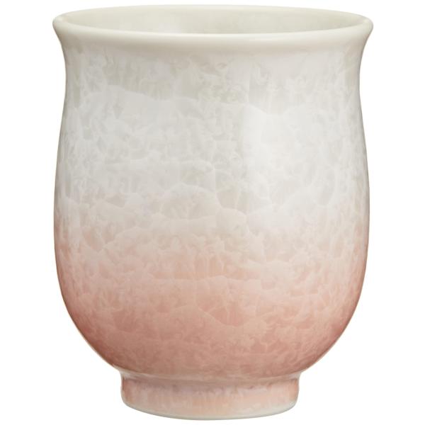 京焼 清水焼 陶あん窯 湯呑 小 花結晶(白地赤) KTA162-02