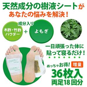 樹液シート 足裏シート 36枚入 (よもぎ)の詳細画像2