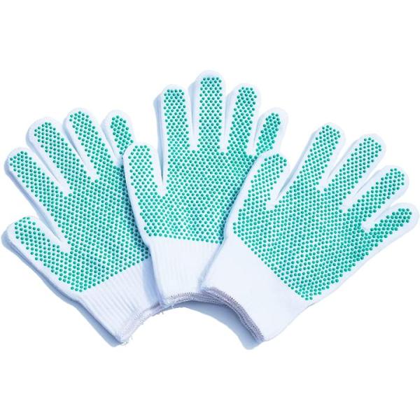 軍手工房 こども用スベリ止軍手 3双組 のびのび綿素材 生成 芋掘り/キャンプ/バーベキュー/DIY...