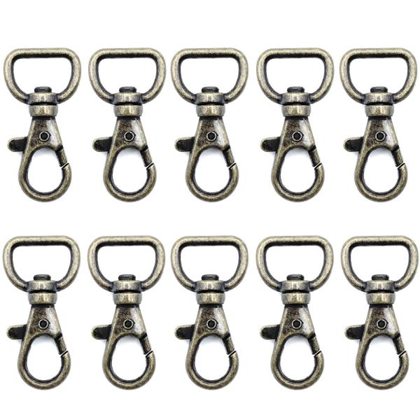 クラフトパーツ屋 ナスカン レバーナスカン 15mm 10個 (アンティークゴールド)