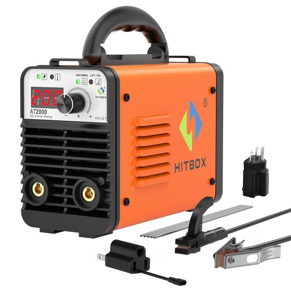 HITBOX アーク溶接機 100V 200V兼用 200A 被覆アーク溶接 LIFT TIG 1台...