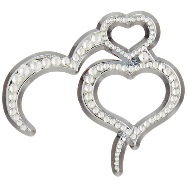 【AWESOME/オーサム】 デコ エンブレムチャーム デザイン:ダブルハート ASCM-006d