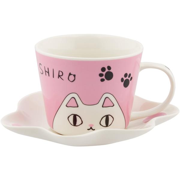 セラミック藍 猫3兄弟 肉球碗皿 shiro サイズ：約W14.2 D16 H7.5 13453