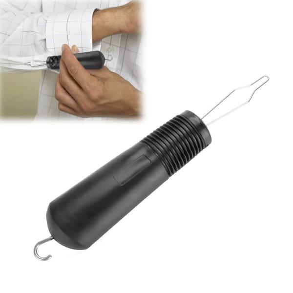 ボタンフック ボタンエイド ボタン通し 自助具服ジッパーフックヘルパー 片手で簡単 ボタン掛け 軽量...