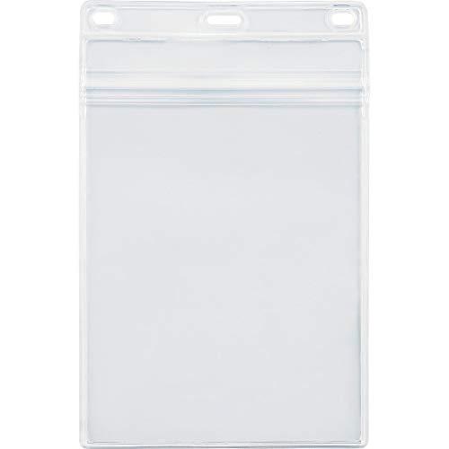 オープン工業 名札ケース はがきサイズ チャック式 10枚入 NX-128