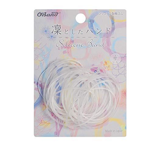 オーバンド 劣化しにくい輪ゴム 凜としたバンド #16 クリア 透明 30本/袋 シリコン素材 長持...