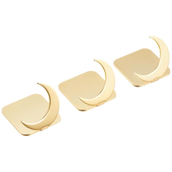 高桑金属 箸置き 黄金 三日月 三つ揃い 宵の天 407507