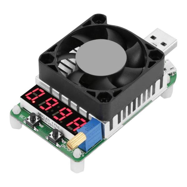 Akozon USB抵抗器 バッテリテスター 定電流放電 電子負荷 電子負荷抵抗器 LD35 放電テ...