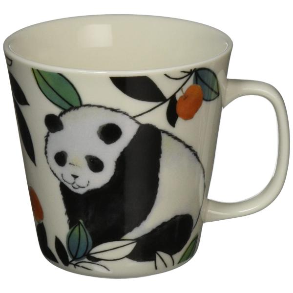 セラミック藍 もふもふランド マグカップ パンダ サイズ：約φ9 H9 15216