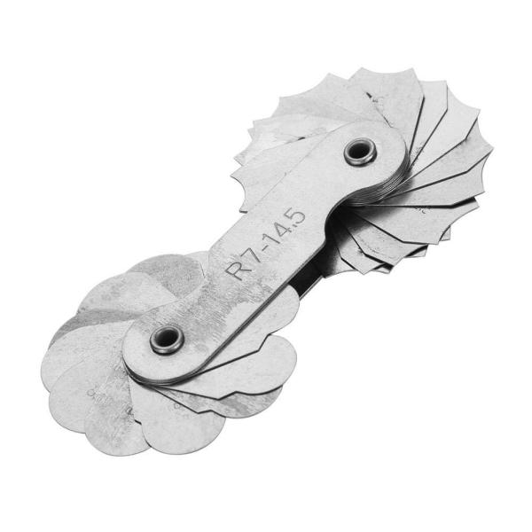 Atyhao ラジアスゲージ 半径測定 ゲージ ラジアスゲージ ポケッ測定ツール 半径ゲージ ラジア...