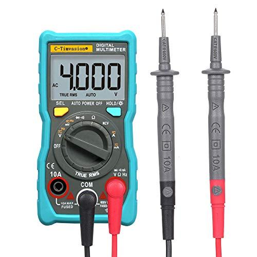 携帯型デジタル・マルチメーター，C-Timvasion LCDディスプレイ 4000カウント NCV...