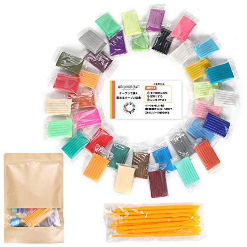 徳用たっぷり720g オーブン粘土 樹脂粘土 36色 20g ポリマークレイ 簡易包装タイプ