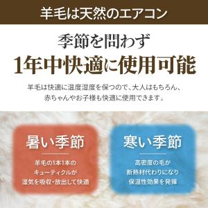 ムートンラグ 天然 オーストラリア産 長毛 2...の詳細画像4