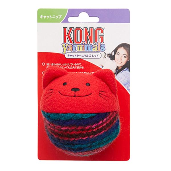 Kong(コング) 猫用おもちゃ コングキャットヤーニマルズ レッド M サイズ