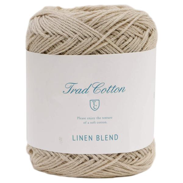 横田(Yokota) DARUMA トラッドコットン リネンブレンド 毛糸 合太 Col.2 ベージ...