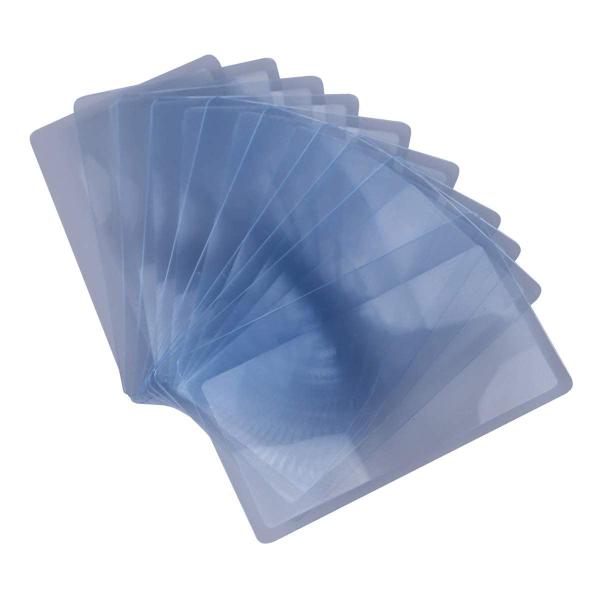 カードルーペ 3倍拡大 85mm*55mm シートレンズ ポケットルーペ カード型 超薄型 拡大鏡 ...