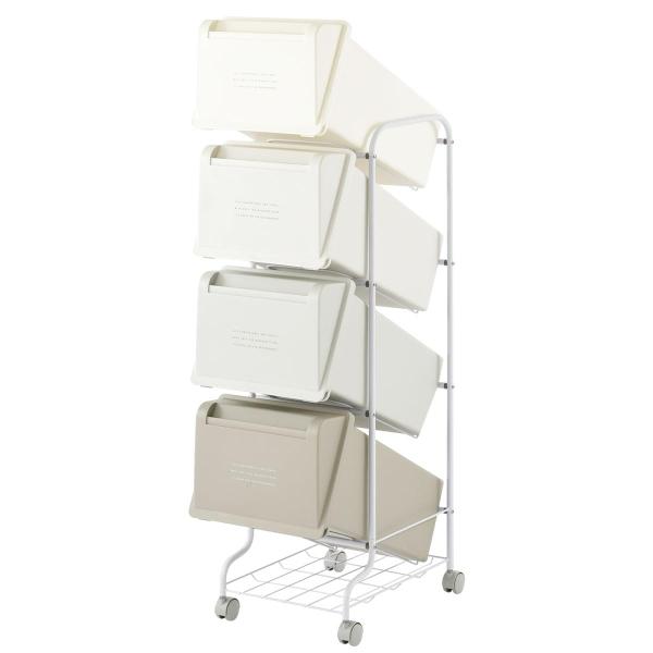 ぼん家具 ゴミ箱 分別 3段 キャスター付き 21L×3 蓋付きゴミ箱 3分別 63L 幅31.5×...