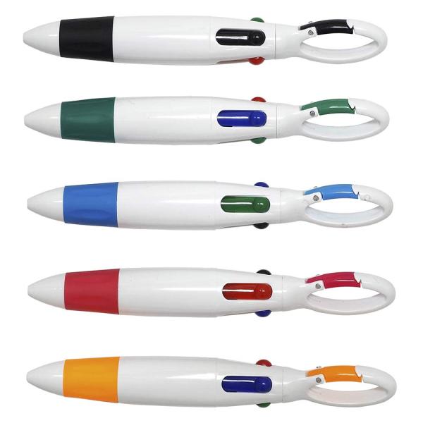タキザワ ワンタッチホルダー付ショート4色ラバーボールペン 20本パック(5色取り混ぜ) のし柄OP...
