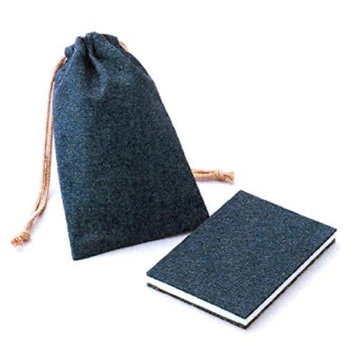 菅公工業 御朱印帳(表/紺/裏/利休)巾着袋付(紺/柄入)/ケ586