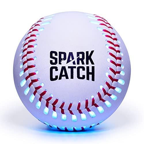 Spark Catch(スパークキャッチ) LED発光 野球ボール [ブルー] LEDライト内臓 硬...