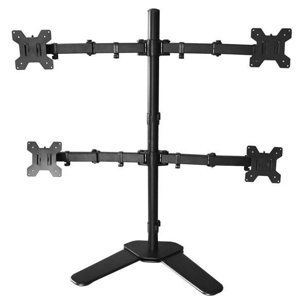 モニターアーム 4画面 スタンド式 PC 液晶ディスプレイ 13-27インチ対応 多関節 軸回転 耐...