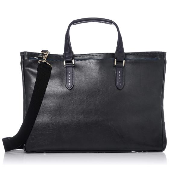 [キワダ] 木和田 デモンダ ビジネストートバッグ 鞄の聖地兵庫県豊岡市製 メンズ ネイビー