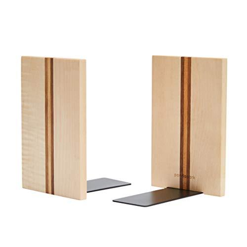 Pandapark 木製本立て、ビッグシックタイプ、W10XH15XD11cm、一ペア入り (Map...