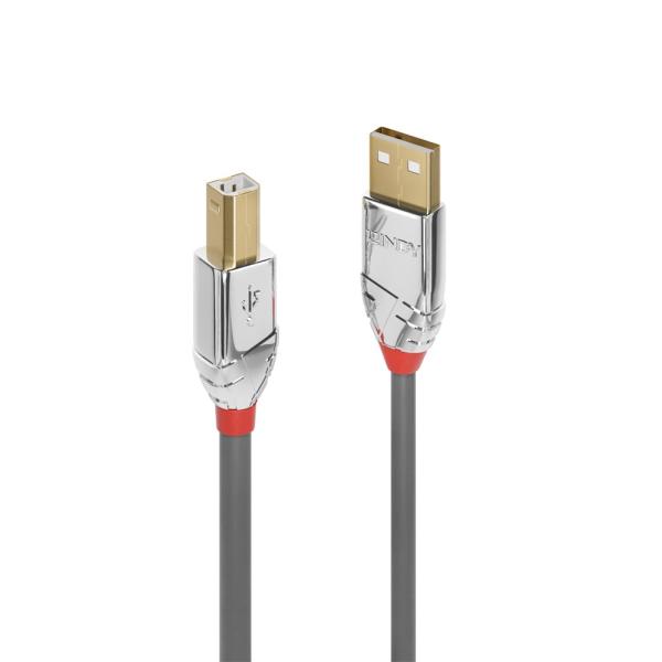 LINDY 2m CROMO LINE USB2.0 Type-A to Type-Bケーブル(型番...