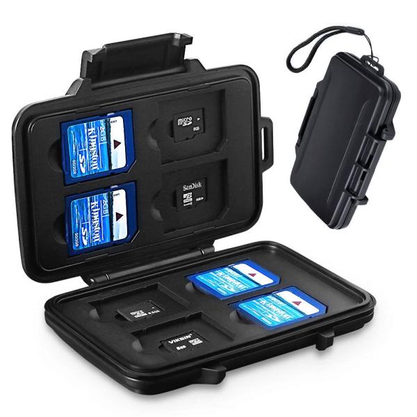 Perphin SDカード ケース 16枚収納(SD*8枚＋microSD*8枚) SDカード収納ケ...