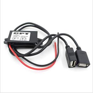 ダブル 2 USB DC-DC カー コンバータ モジュール 12v To 5v 3a 15w 電源アダプタ