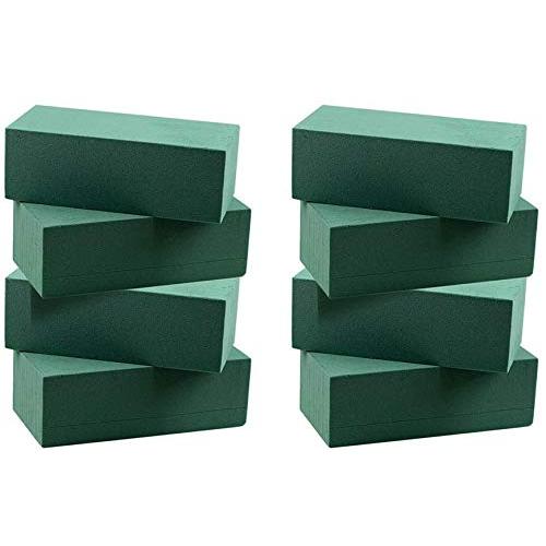 LOKIPA フラワー資材 生花用 スポンジ 8ブリック フローラルフォーム 吸水スポンジ ドライ ...