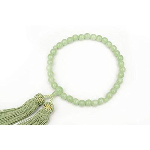 【ひるた仏具店】 数珠 念珠 女性用 PC翡翠(ヒスイ) 片手念珠・略式数珠