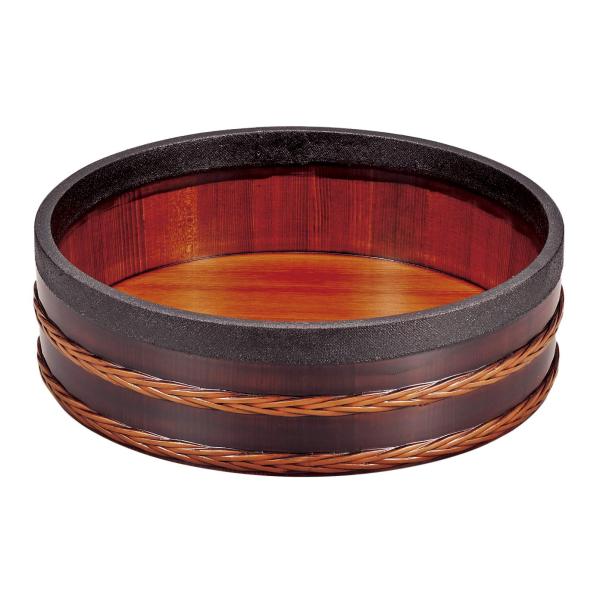 石川漆宝堂 おひつ 茶 30cm