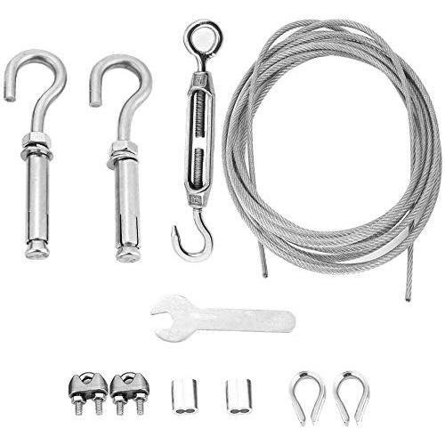 物干し用ロープ、ステンレス製防水物干し用ロープ引き締め物干し用ロープカーテンワイヤーアウトドアアクテ...