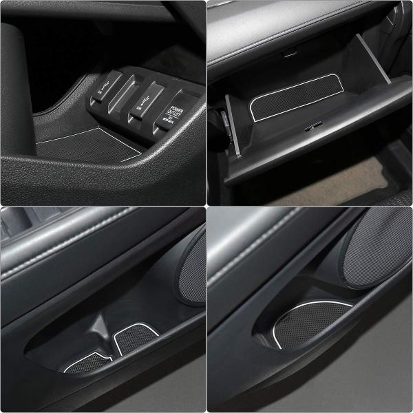 UNICREE ヴェゼル ru系 専用 ラバーマットインテリア ドアポケットマット ゴム カスタム ...