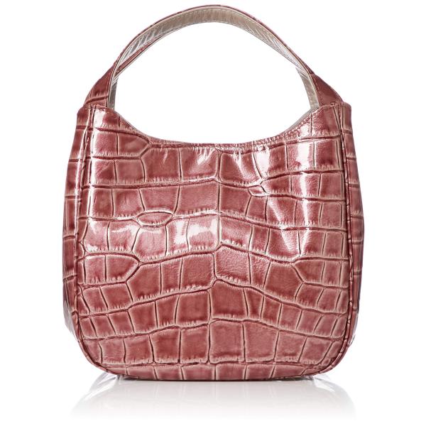 [ビアンコ] 牛革エナメルクロコ型押しバッグ 牛革 エナメル クロコ 型押し 手提げ トート 国産 ...