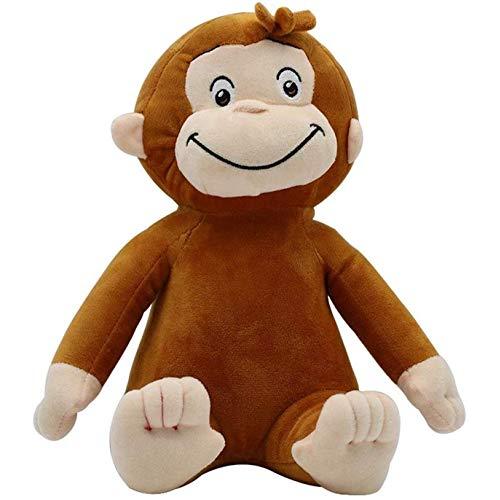 TWDRTDD猿ぬいぐるみ 好奇心が強いジョージ猿かわいいぬいぐるみ人形子供ギフト30cm (B)
