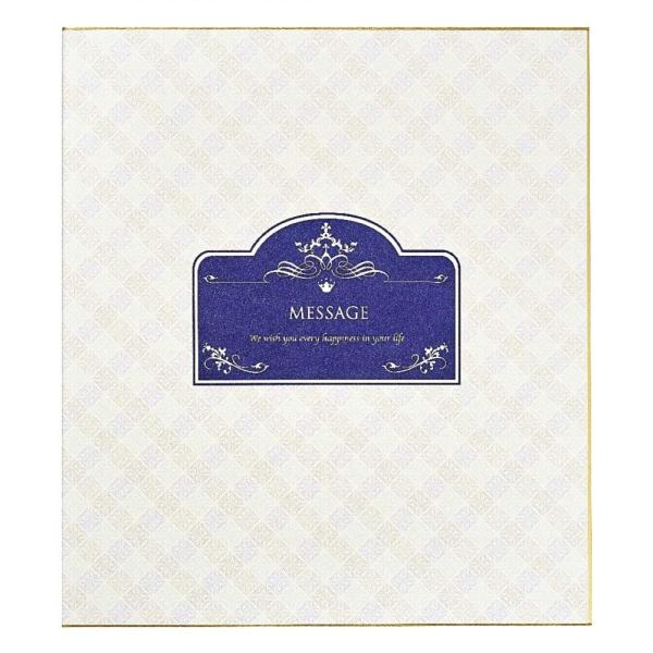 学研ステイフル 色紙 二つ折り メッセージシール付き 紺 BD12005