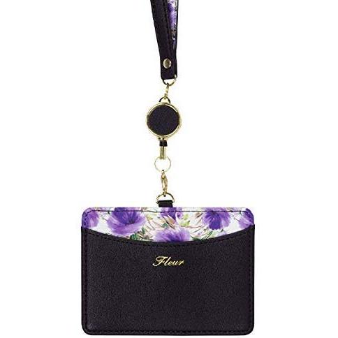 IDカードホルダー Fleur Black